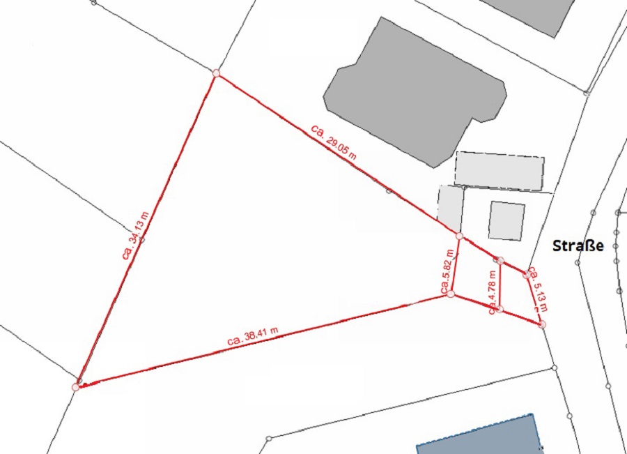 Baugrunstück kaufen zentral in Thomasberg GET-265 Lageplan EX NEU