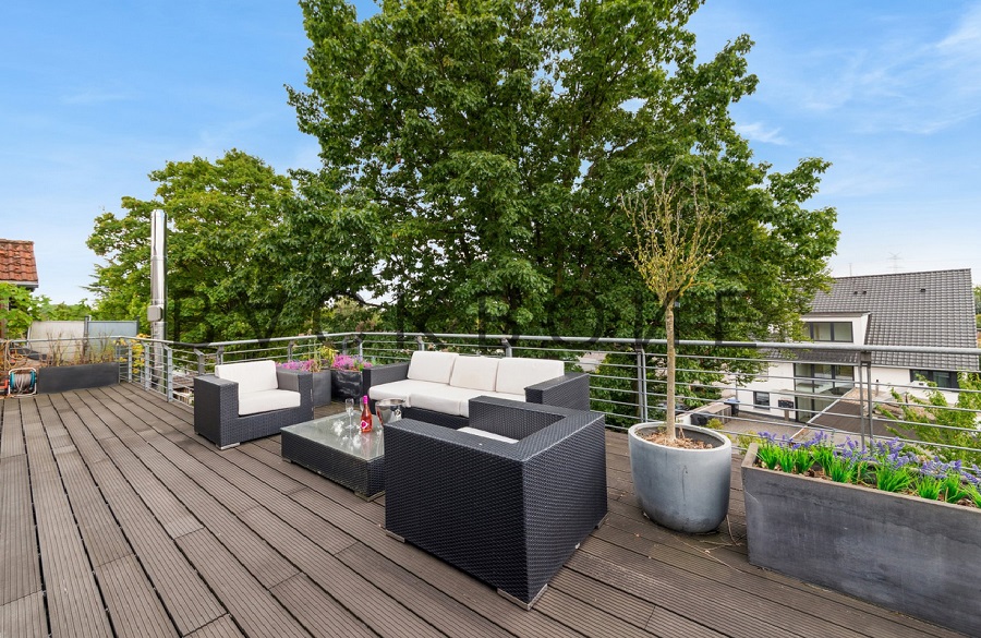 Exklusives Penthouse kaufen Köln Lövenich PBK-527 Terrasselinks