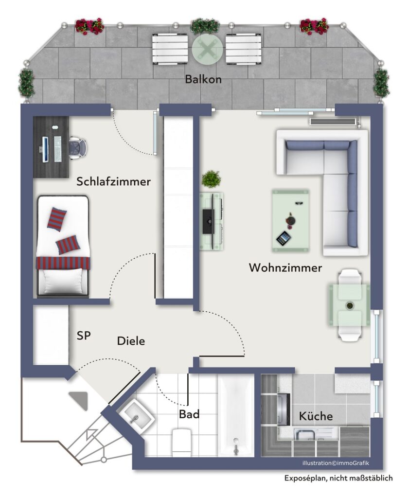 Eigentumswohnung kaufen Bonn-Holzlar ERH-157  ImmoGrafik