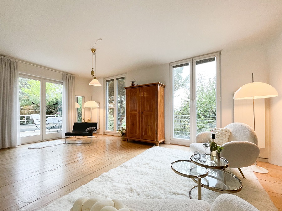 Kleine Villa kaufen in Aussichtslage von Bad Honnef LSB-897 Wohnzimmer