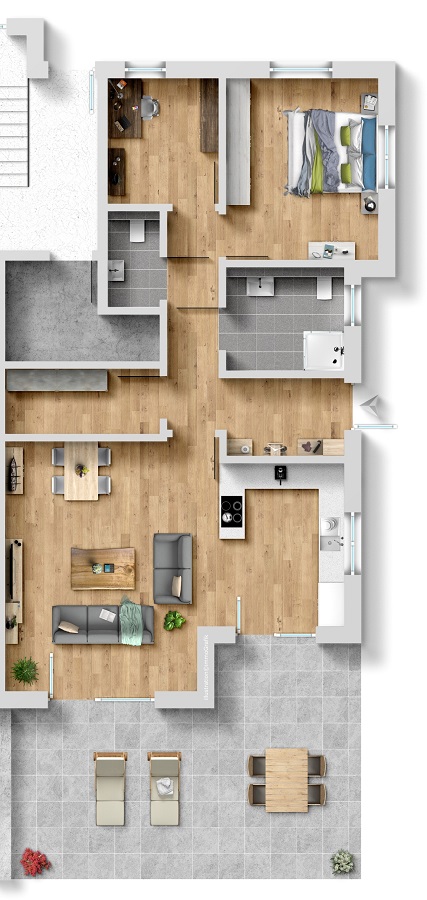 Neubau Eigentumswohnung kaufen Horhausen - Erstbezug! RBH-351 EG rechts