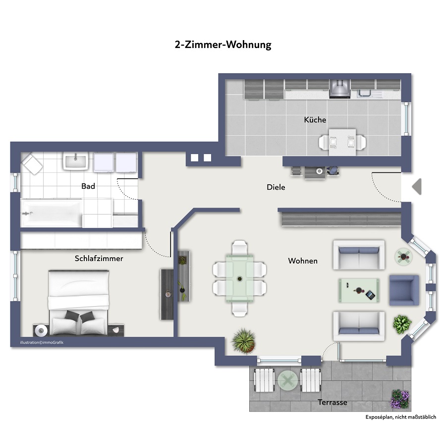 Terrassenwohnung mieten Kasbach Ohlenberg VMK-660 immoGrafik-Exposeplan-23346100501-DINA3