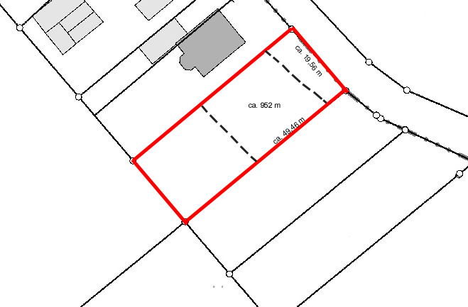 Baugrundstück in Ausssichtslage kaufen 10 Min. A3 GSB-197  Lageplan markiert