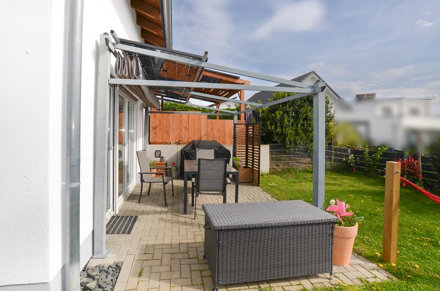 Energiesparhaus - Doppelhaushälfte kaufen in Höhenlage von Linz  KLR-387  Terrasse-1