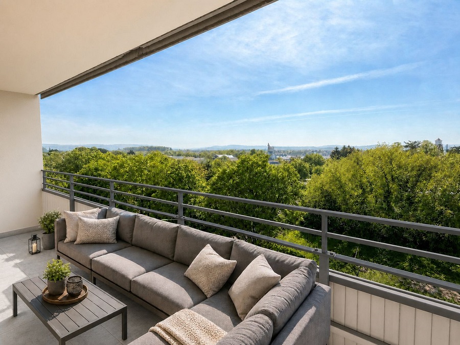 Eigentumswohnugn kaufen zentral in Bendorf ELB-197 Balkon