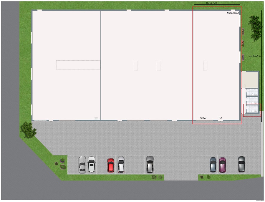 Neuwertige Lagerhalle mieten Grenze NRW - Buchholz VMM-1710 Drohne unscharf (2)