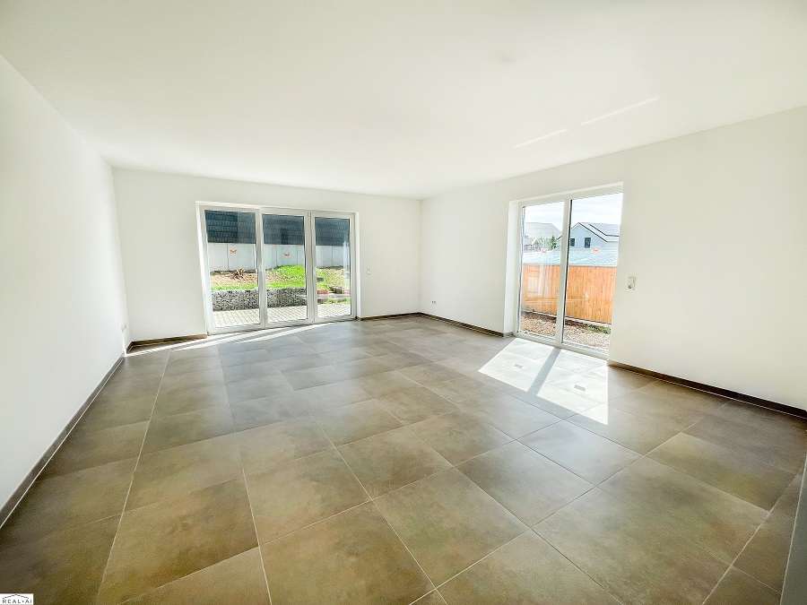 Energiesparhaus! Moderne Doppelhaushälfte kaufen Linz KLR-397 Wohnzimmer (1)