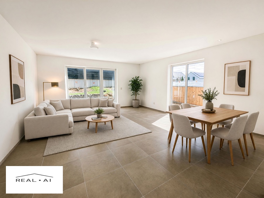 Energiesparhaus! Moderne Doppelhaushälfte kaufen Linz KLR-397 Wohnzimmer (4)