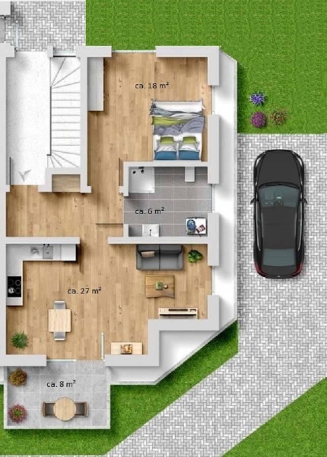 Fast fertige, hochwertige Erdgeschosswohnung in Horhausen ERH-257  H 1 W2